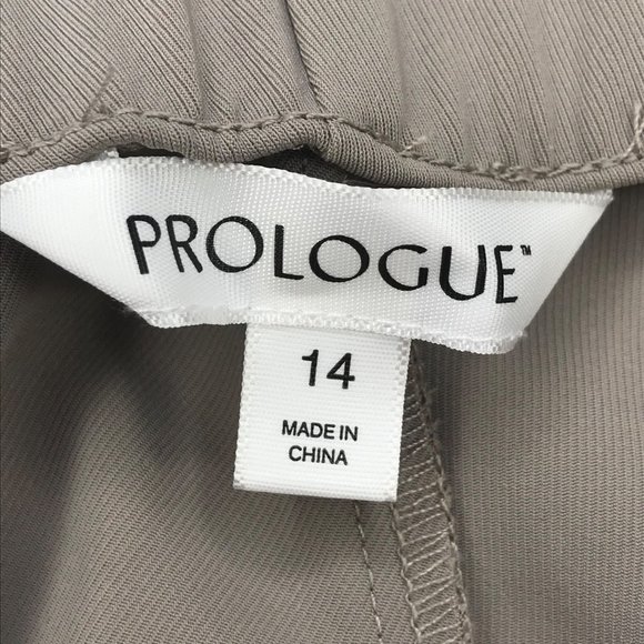 Prologue Women's Size 14 Ankle Length Natural Waist Cargo Pants Beige New - Picture 3 of 16